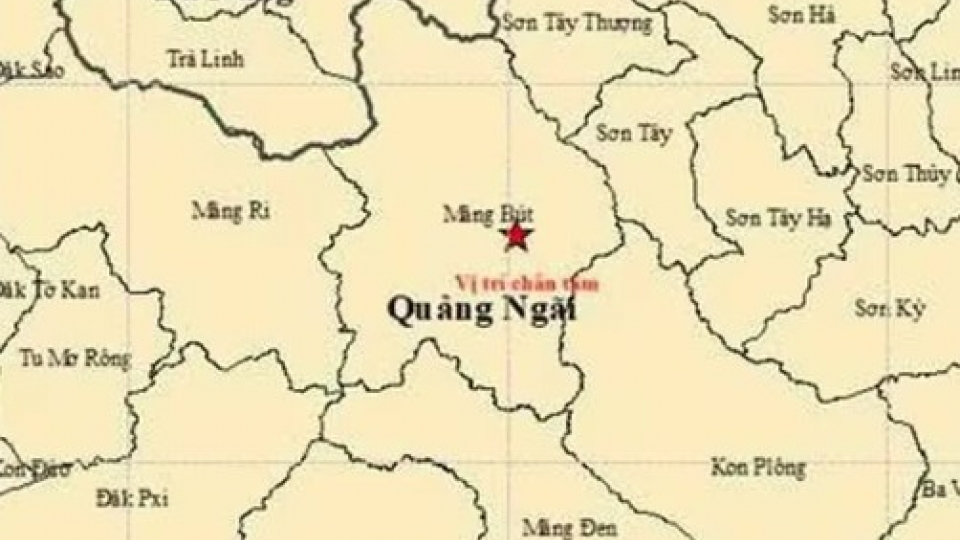 Earthquake measuring 4.5 jolts Quang Ngai province